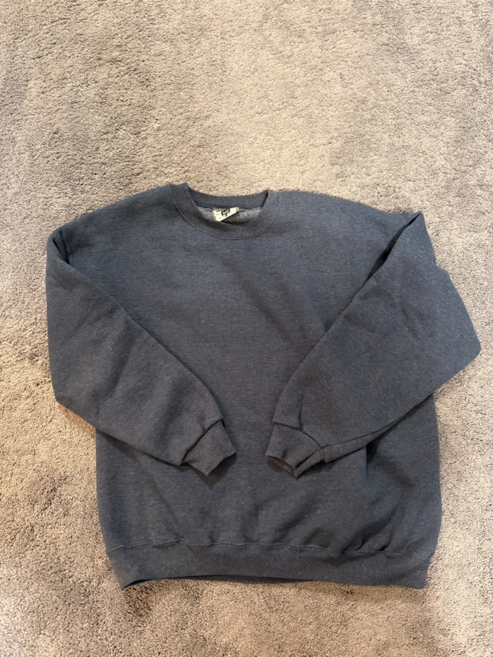 Vintage Lee BLUE Crew Neck Sweatshirt Pullover Men’ XL Made in USA Heavyweight